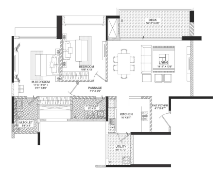 Dosti Sky Wadala 2BHK Plan